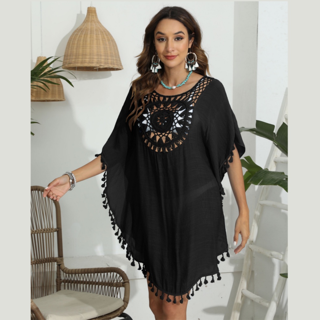 Женская Boho Beach Cover Up Повседневный летний купальник Кафтан